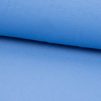 Baumwolljersey Organic Bio Jersey einfarbig blau 1.5m Breite