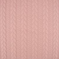 Bekleidungsstoff Cably Zopfmuster einfarbig altrosa 1.5m Breite