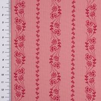 Baumwollstoff Trachten Blumen Ranken altrosa beere 1.50m Breite
