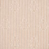 Dekostoff Iconic Anchor Stripe Anker Streifen natur weiß 1.40m