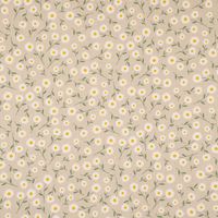 Dekostoff Daisy Sweet Field Gänseblümchen natur weiß 1.40m