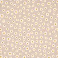 Dekostoff Daisy Sweet Garden Gänseblümchen Blüten natur weiß 1.40m