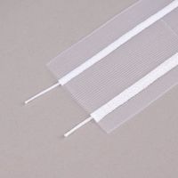 Gardinenband Faltenband 4er-Faltenband 50mm transparent 1