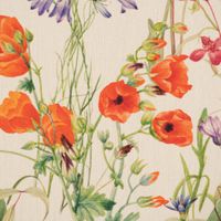 Outdoorstoff Dralon Digitaldr. Wildflower Sunny Field Feldblumen ecru