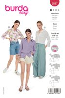 Burda Schnittmuster 5887 Damen Bluse