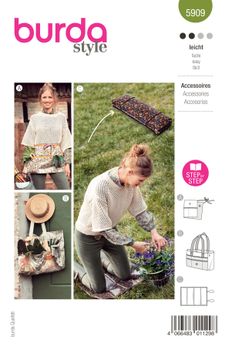 Burda Schnittmuster 5909 Accessoires