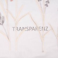 Gardinenstoff Gardinenstores Strukturvoile Stickerei Blumen Gräser ec