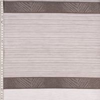 Gardinenstoff Dekostoff Voile halbtransparent Streifen grau 1.50m Breite