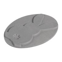 Rayher Label zum Eingießen Prägeform Hase oval Seifenlabel 5x2.5cm
