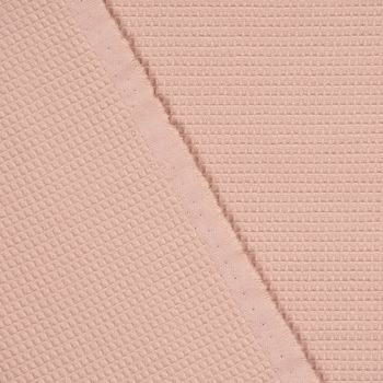 Dekostoff Baumwolle über Waffelrelief Kästchenstruktur altrosa 2.80m