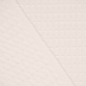 Dekostoff Baumwollstoff überbreit Reliefstruktur ecru 2.80m Breite