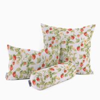 Dekostoff Baumwollstoff Köper Gariguette Erdbeeren rot grün 160cm