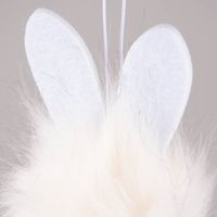 Deko Hänger Osterhase Plüsch Filz verschiedene Farben 8x14cm