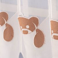 Bistrogardine Panneaux Kinderzimmergardine Teddybär Tasche nähfrei w