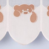 Bistrogardine Panneaux Kinderzimmergardine Teddybär Tasche nähfrei w