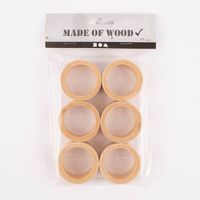 Creativ Company Serviettenringe Holz natur 4.5x2cm