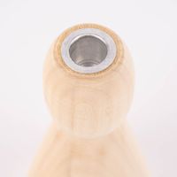 Creativ Company Kerzenhalter für schmale Stabkerzen Kegel Kiefernholz natur 5x10cm