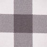 Canvas Baumwollstoff Waterproof Check Karo grau weiß 1.40m