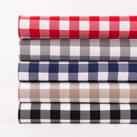 Canvas Baumwollstoff Waterproof Check Karo grau weiß 1.40m