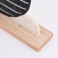 Deko Hase mit Brille und Halstuch Filz Holz natur schwarz weiß mit oder ohne Knickohr 23x58x5cm