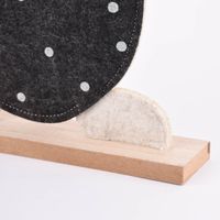 Deko Hase mit Brille und Halstuch Filz Holz natur schwarz weiß mit oder ohne Knickohr 23x58x5cm
