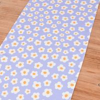 Tischläufer Blumenmeer Kunstfaser pastelllila oder rosa weiß 40x140cm