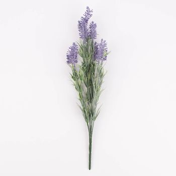 Clayre & Eef Dekozweig Lavendel Kunststoff grün lila 46cm