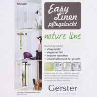 Scherli Gardinenstoff EASY CARE transparent Leinenstrukur Grafik Schlingendessin ecru 2.95m Höhe