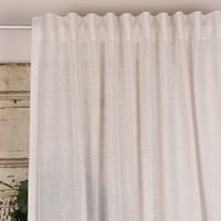 SCHÖNER LEBEN. Gardine Leinenstruktur EASY LINEN natur 140cm breit und 280cm hoch oder Wunschhöhe