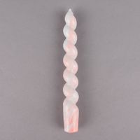 Rico Design Spiralkerze Stabkerze marmoriert verschiedene Farben 18.5x2.4cm