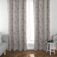 SCHÖNER LEBEN. Vorhang Digitaldruck Blumenwiese cremeweiß lila 245cm