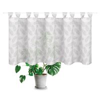 83626-Bio-Schlaufenbistro-Scheibengardine-aus-Bio-Baumwolle-mit-Blaetterprint-wollweiss-gruen-150x50cm-41023-050-0810-2022-3-1500.jpg Bio Schlaufenbistro Scheibengardine aus Bio Baumwolle mit Blätterprint wollweiß grün 150x50cm