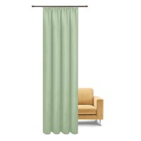 Bio Gardine Vorhangschal aus glatter feiner blickdichter Bio Baumwolle grün 140x245cm