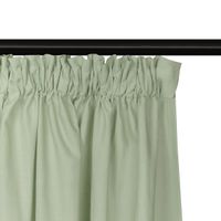 Bio Gardine Vorhangschal aus glatter feiner blickdichter Bio Baumwolle grün 140x245cm