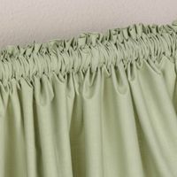 Bio Gardine Vorhangschal aus glatter feiner blickdichter Bio Baumwolle grün 140x245cm
