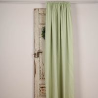 Bio Gardine Vorhangschal aus glatter feiner blickdichter Bio Baumwolle grün 140x245cm