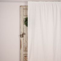 Bio Gardine Vorhangschal aus glatter feiner blickdichter Bio Baumwolle weiß 140x245cm