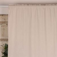 Bio Gardine Vorhangschal aus glatter feiner blickdichter Bio Baumwolle beige 140x245cm