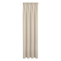 Bio Gardine halbtransparenter Vorhangschal aus Bio Baumwolle Leinenstruktur taupe natur 140x245cmr