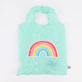 Sass & Belle Einkaufstasche faltbar Regenbogen bunt 36x55cm