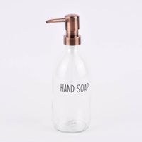 Sass & Belle Seifenspender Pumpflasche Küche Glas klar rosegold 10x22.5cm verschiedene Varianten