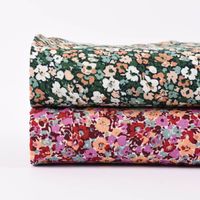 Viskosestoff Bekleidungsstoff Radiance Flowers blümchen rosa rot 1.45