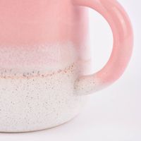 Sass & Belle Tasse Mojave glasiert Steinzeug rosa weiß 350ml