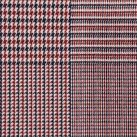 Bekleidungsstoff Hosenstoff Prince de Galles Karo rot blau 1.40m