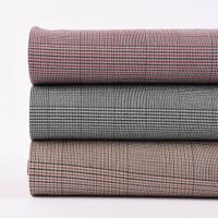 Bekleidungsstoff Hosenstoff Prince de Galles Karo rot blau 1.40m