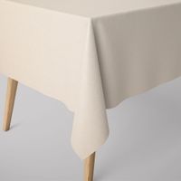 SCHÖNER LEBEN. Tischdecke Deluxe Viskose Leinen uni ecru div. Größen