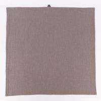 Extragroßes Geschirrtuch in Grau, vollständig ausgelegt im Quadratformat 70x70 cm