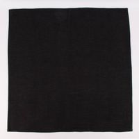 Extragroßes Geschirrtuch in Schwarz, vollständig ausgelegt im Quadratformat 70x70 cm