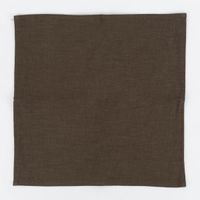 Extragroßes Geschirrtuch in Khaki, vollständig ausgelegt im Quadratformat 70x70 cm