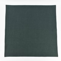 Extragroßes Geschirrtuch in Dunkelgrün, vollständig ausgelegt im Quadratformat 70x70 cm